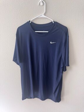 Nike Navy Short Sleeve Performance Crew Tee